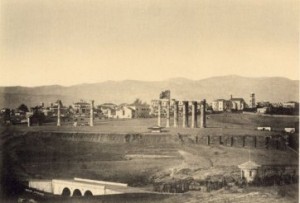 Άποψη της γέφυρας το 1864 (Πηγή: http://www.artemisagrotera.org)